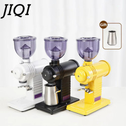JIQI 110 V elektrische Kaffeemühle: Präzises Mahlen, 10 Dickeneinstellungen …